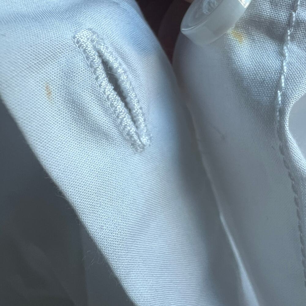 J Crew Garcon Classic Shirt In Cotton Poplin Shirt 8 White Tiny Flaw - Picture 12 of 12